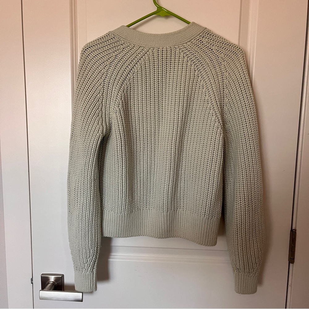 Everlane The Texture Cotton Cardigan in Ice Blue - Picture 3 of 4